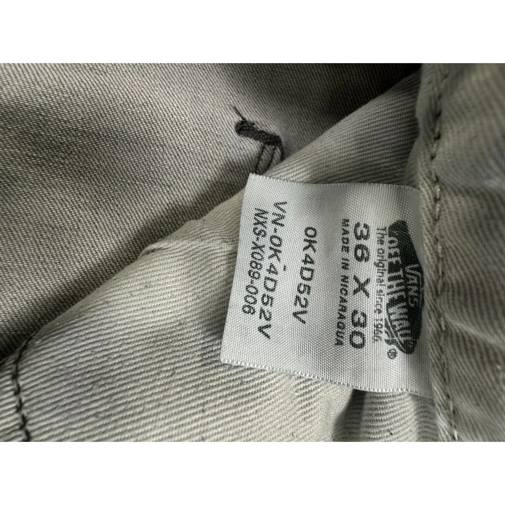 Vintage VANS Johnny Layton Customade Gray Stretch Denim Jeans 36x29